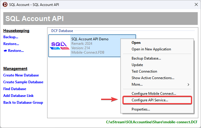 configure mobile connect