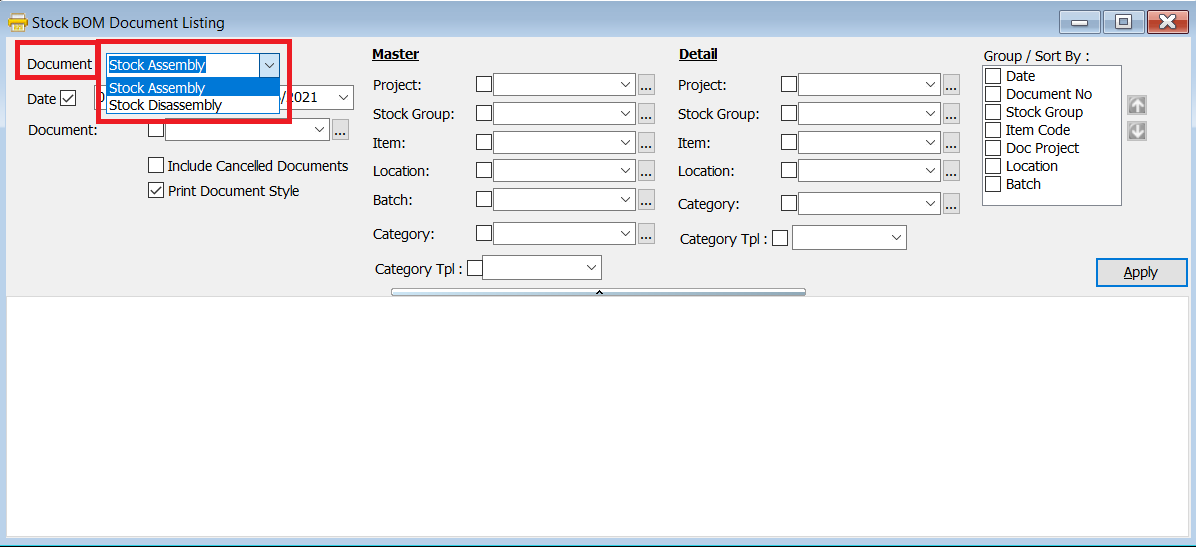 bom-listing-document-type