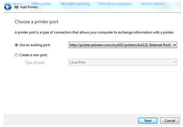 choose-printer-port