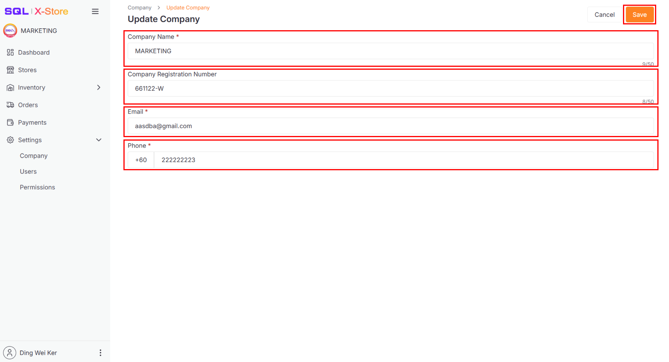 company-update-details-page