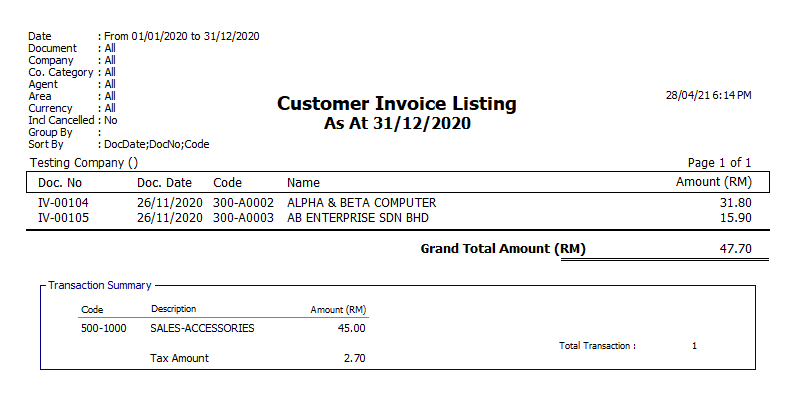 custInvoiceListReport