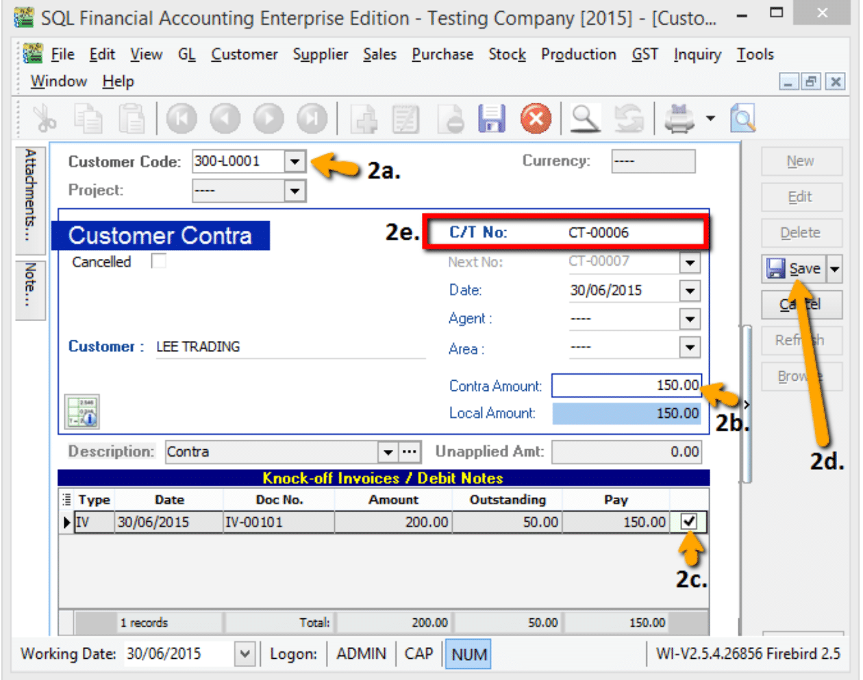 customer-contra-entry