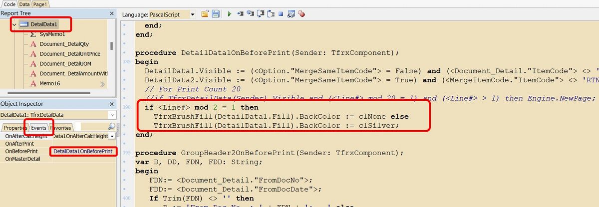 even-row-with-color-insert-code