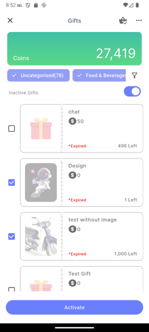 expired gift