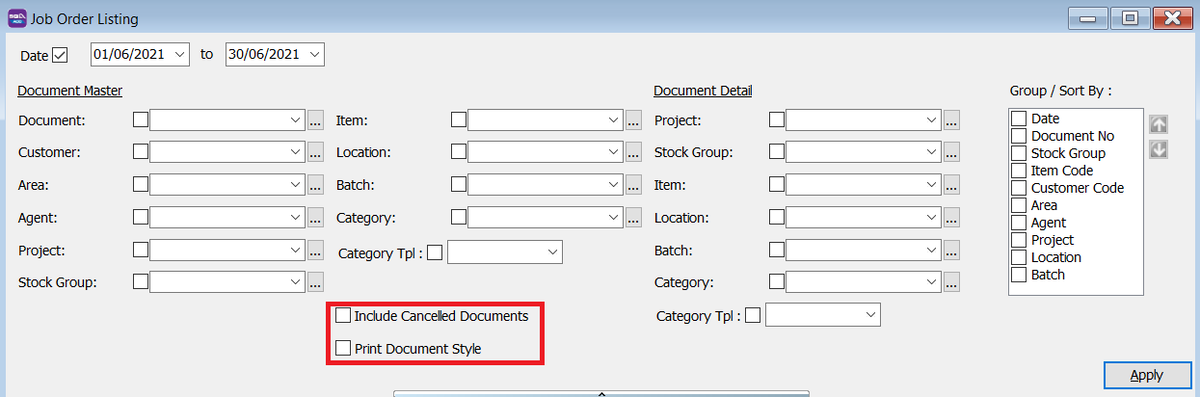job-order-listing-print-document-style