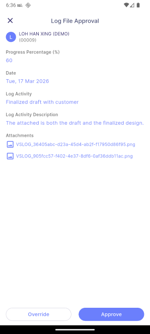 Log File Approval