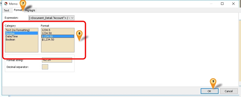 memoFormat&amp;Category