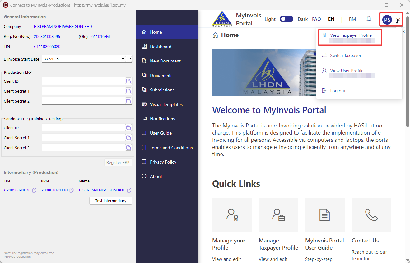 myinvois-production-view-taxpayer-profile
