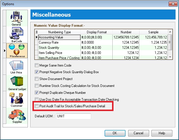 options-miscellaneous