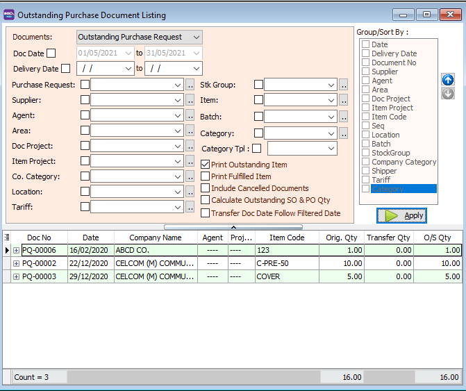 outstanding-purchase-document-listing-apply
