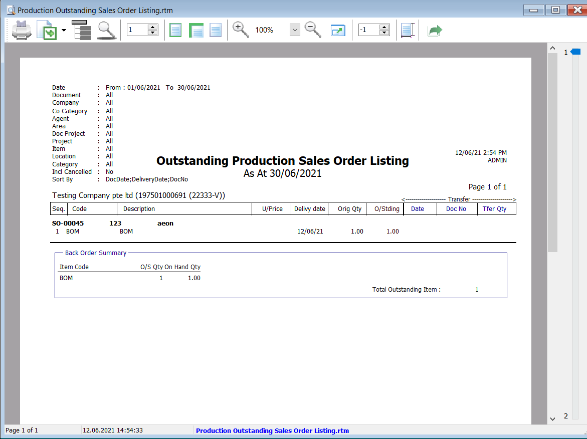 outstanding-sales-order-listing-report