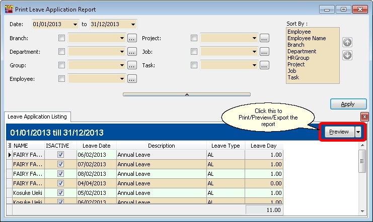 print-leave-application-report