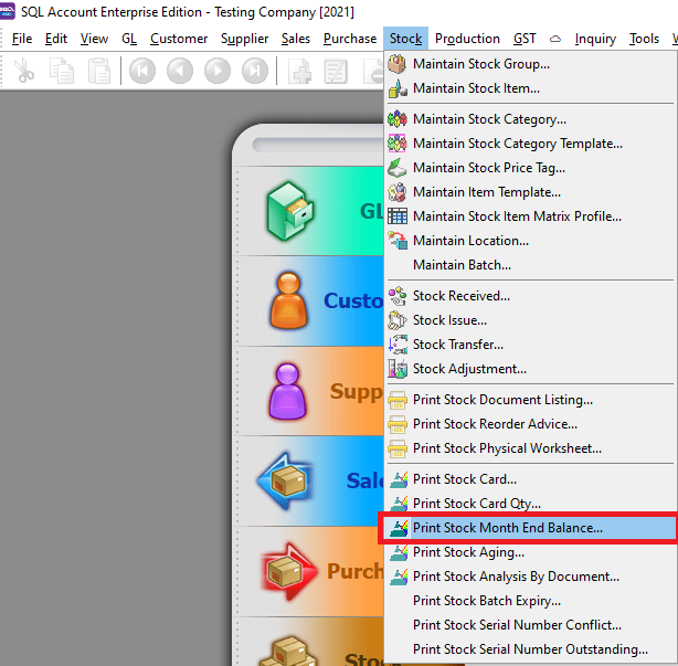 print-stock-month-end-balance