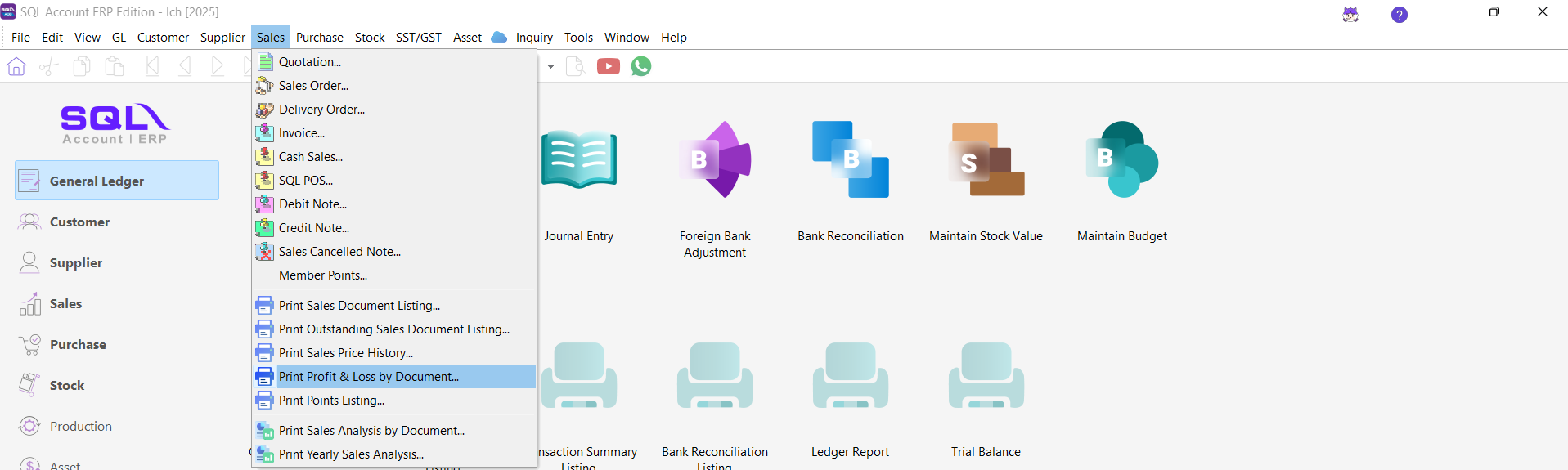 printProfit&amp;LossByDoc