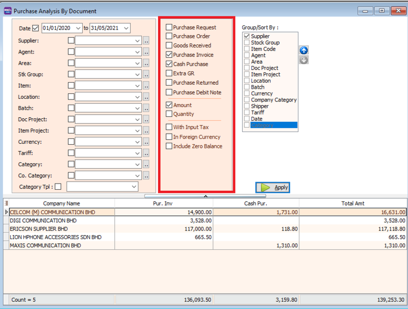 purchase-analysis-by-document-select-document