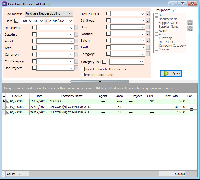 purchase-document-listing-apply