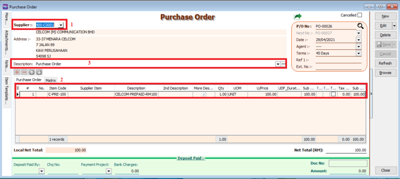 purchase-order-data-entry
