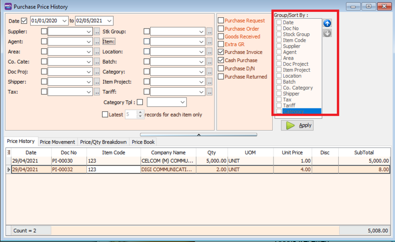 purchase-price-history-group-sort-by