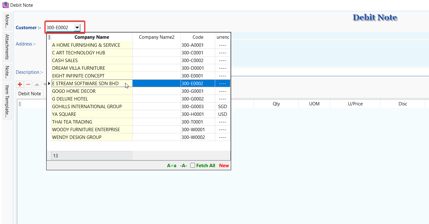 sales-debit-note-customer