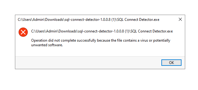sql-connect-detector-issue-1