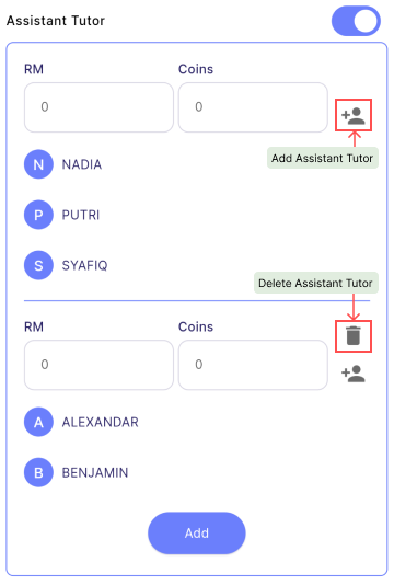 Add Assistant Tutors Diagram