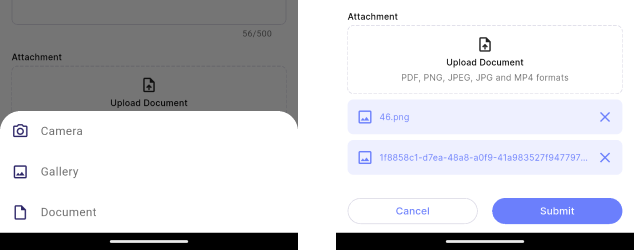 Add attachments