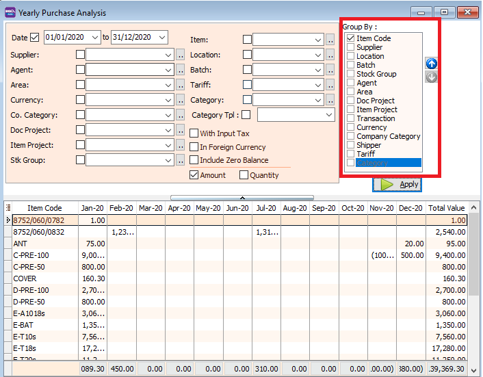 yearly-purchase-analysis-sort-group-by